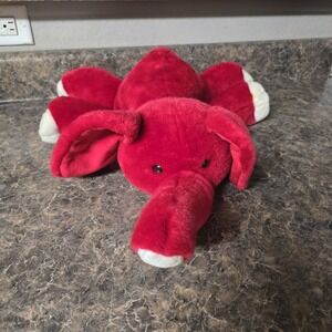 Commonwealth red‎ elephant plush 18"